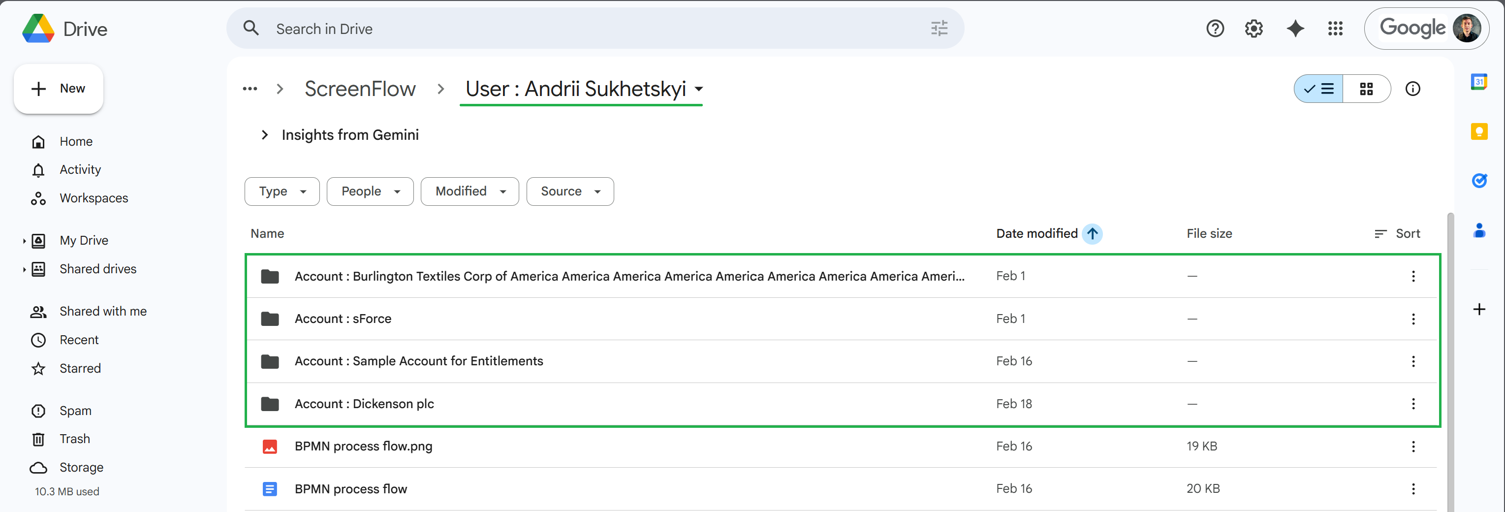 Folder Structure in Google Drive