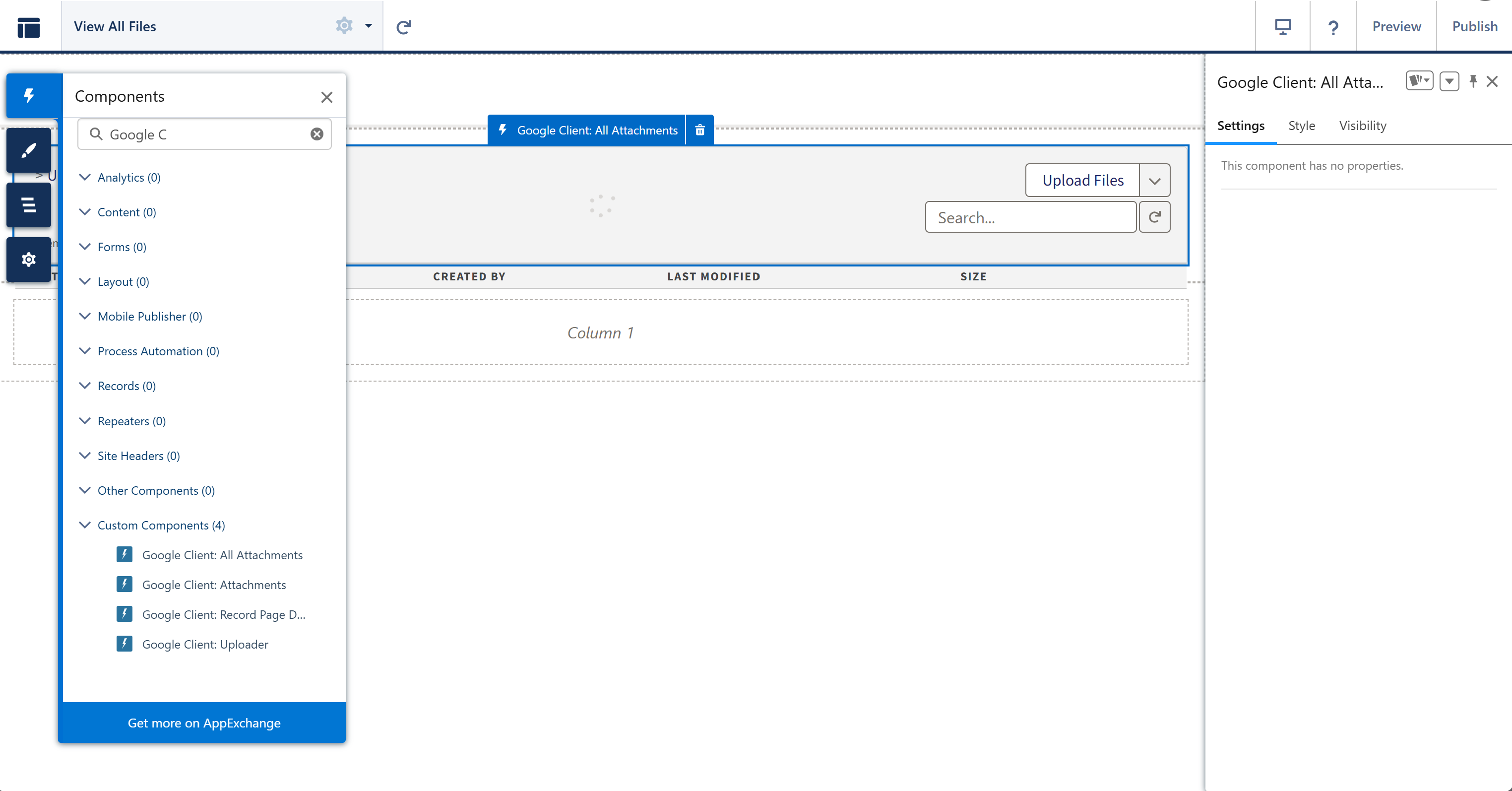 All Attachments placed on the gview-all-files page
